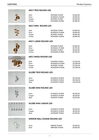 Tom Dixon Studio 灯饰目录 · Tom Dixon Pricelist (USD) 第 12 页