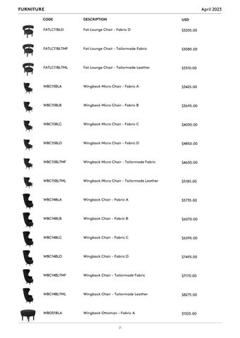Tom Dixon Studio 灯饰目录 · Tom Dixon Pricelist (USD) 第 21 页