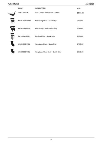 Tom Dixon Studio 灯饰目录 · Tom Dixon Pricelist (USD) 第 23 页