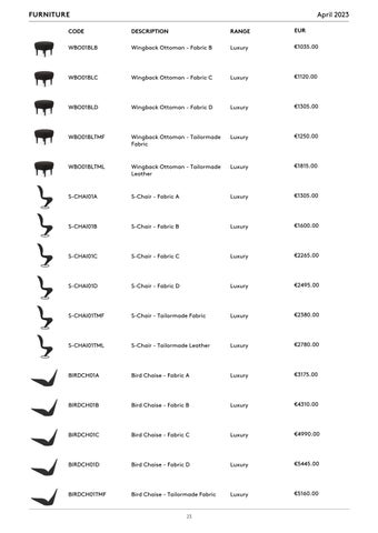 Tom Dixon Studio 灯饰目录 · Tom Dixon Pricelist (EUR) 第 23 页