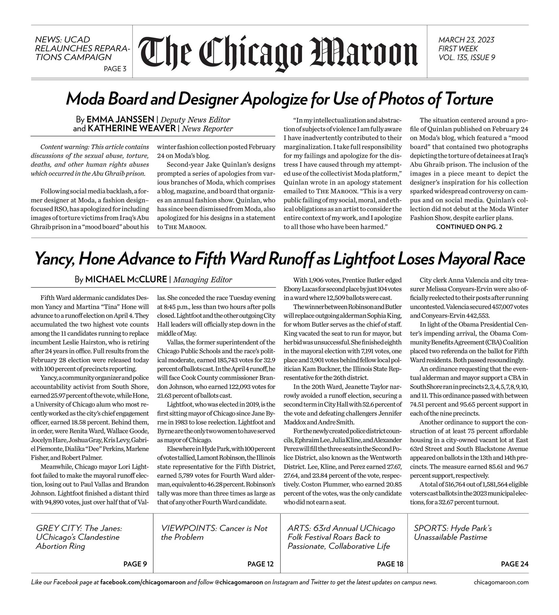032323 by Chicago Maroon - Issuu