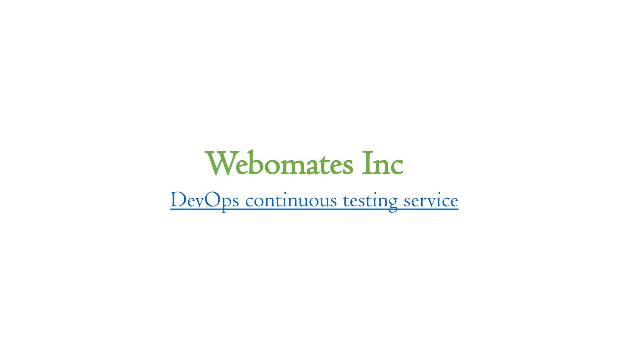 DevOps continuous testing service by Webomates INC - Issuu