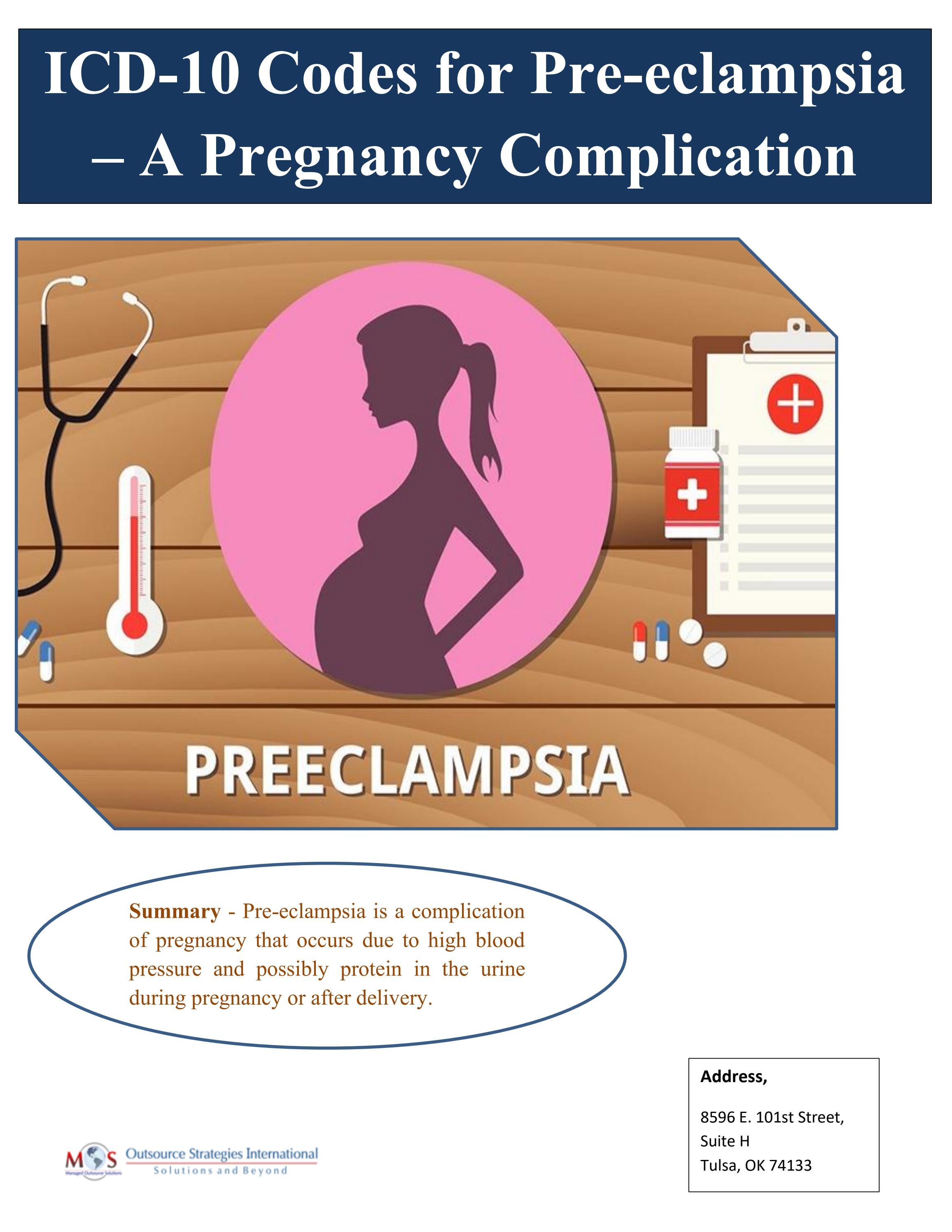 ICD10 Codes for Preeclampsia A Pregnancy Complication by Outsource