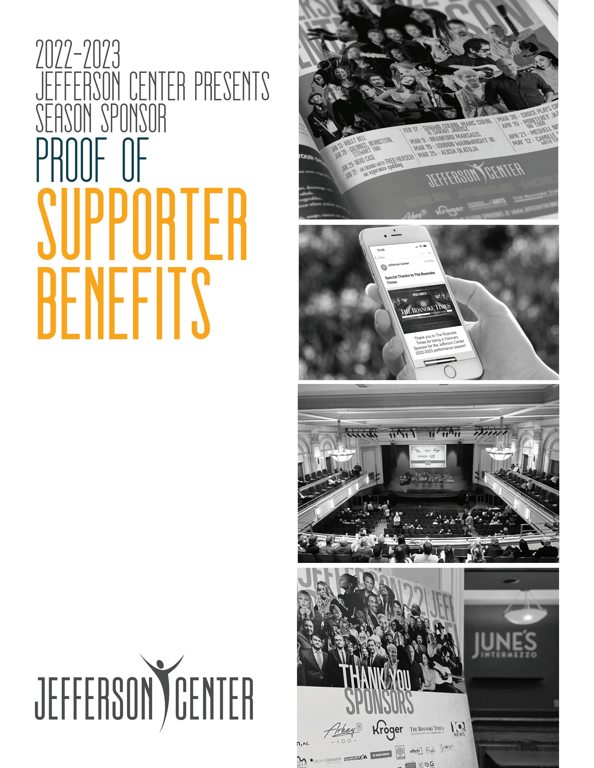 20222023 Proof of Benefits Supporter by Jefferson Center Issuu