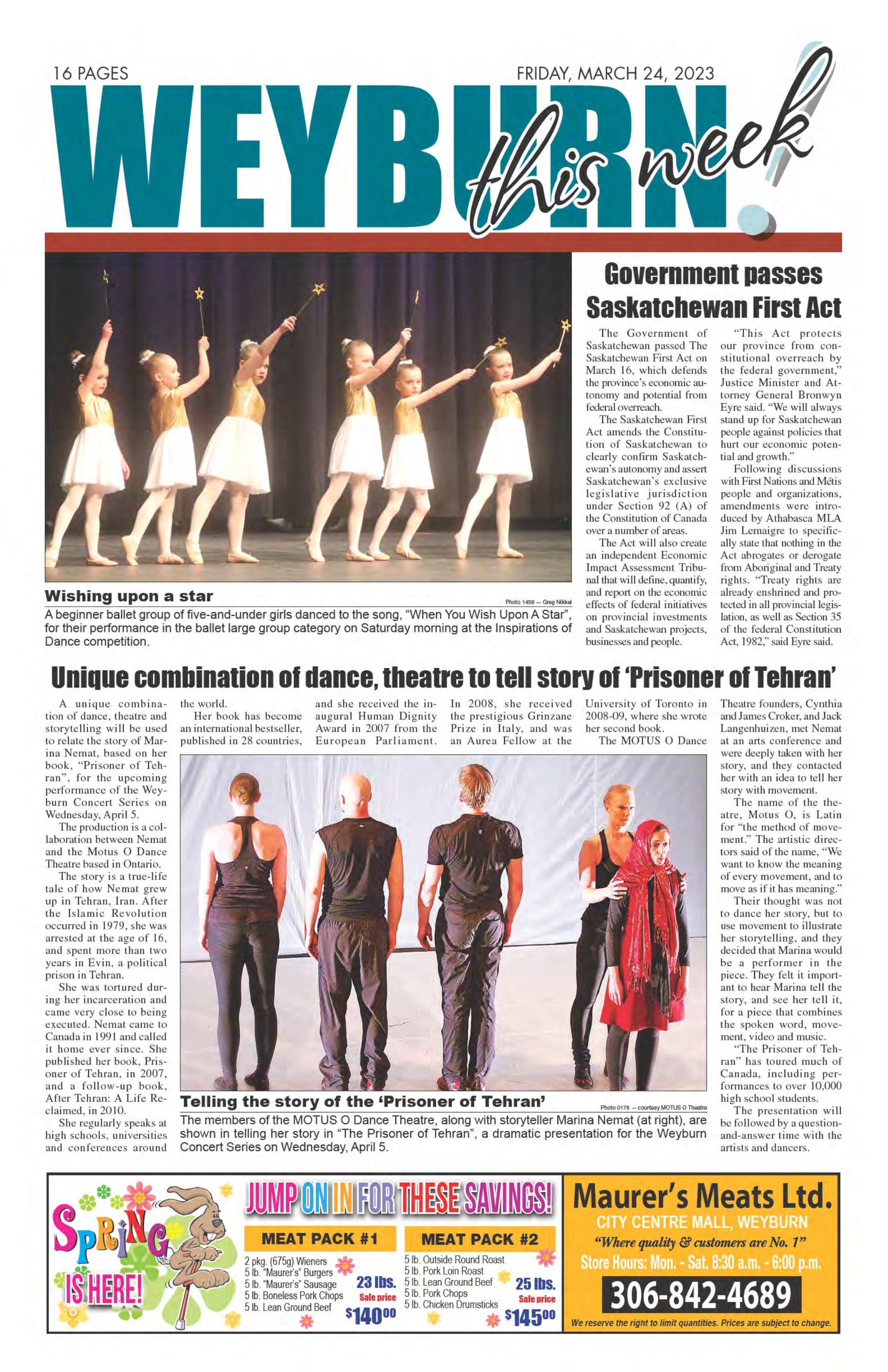 Weyburn This Week March 24, 2023 by Weyburn Review/ Weyburn This Week