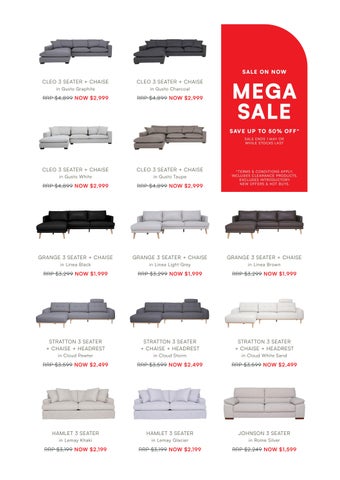 OZ Design Furniture 家具目录 · Mega Sale 第 3 页