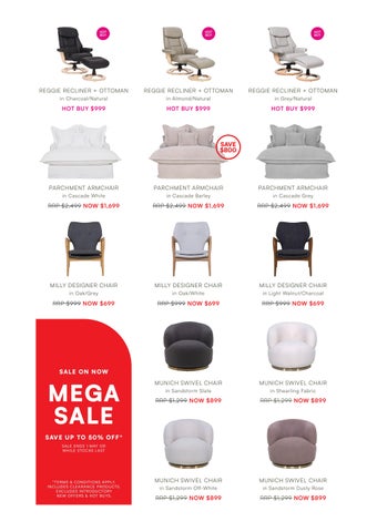 OZ Design Furniture 家具目录 · Mega Sale 第 8 页
