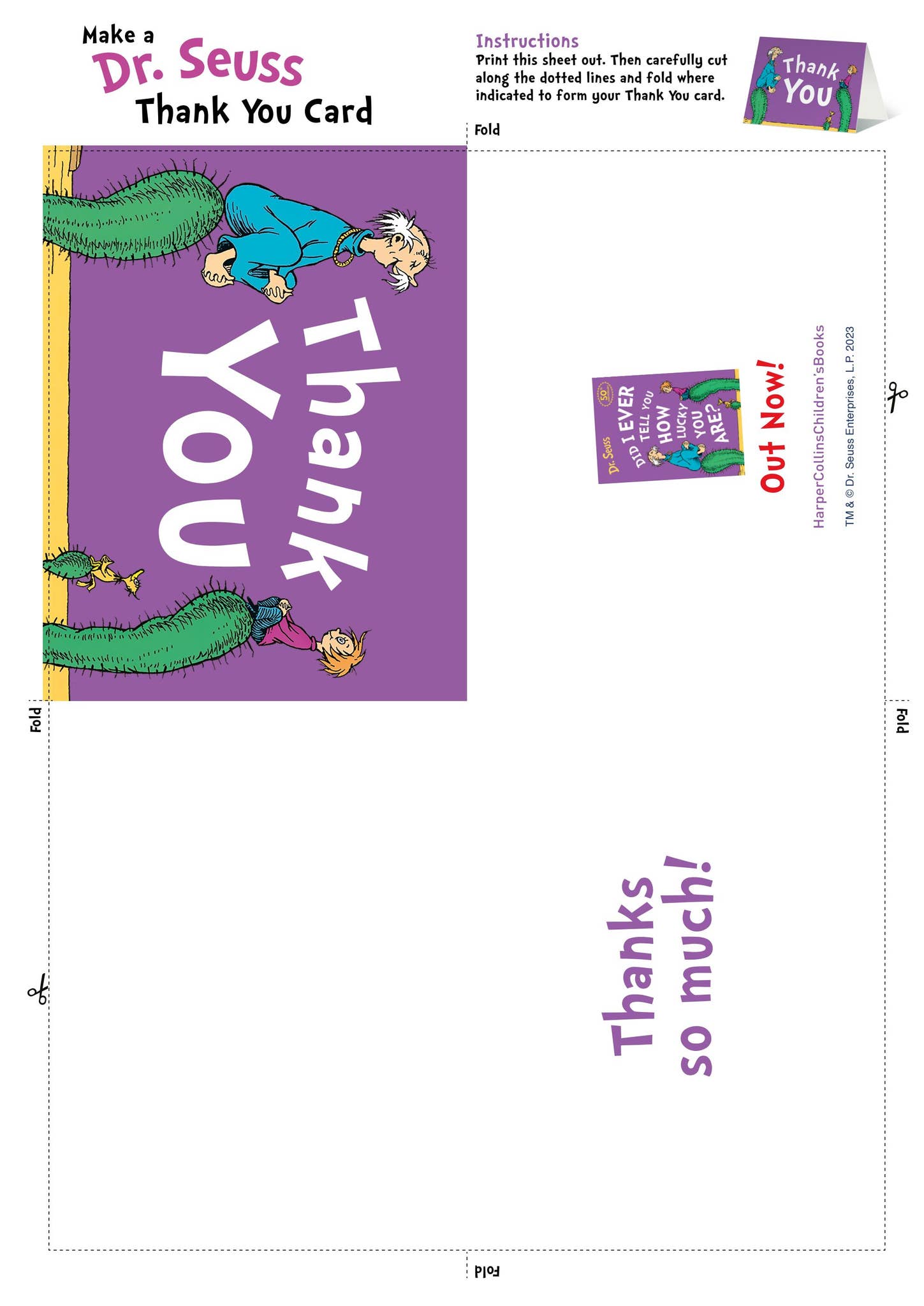 did-i-ever-tell-you-how-lucky-you-are-thank-you-card-by-harpercollinschildrens-issuu for Dr Seuss Thank You Cards Free Printable Did I Ever Tell You How Lucky You Are? Thank You Card by harpercollinschildrens - Issuu for Dr Seuss Thank You Cards Free Printable