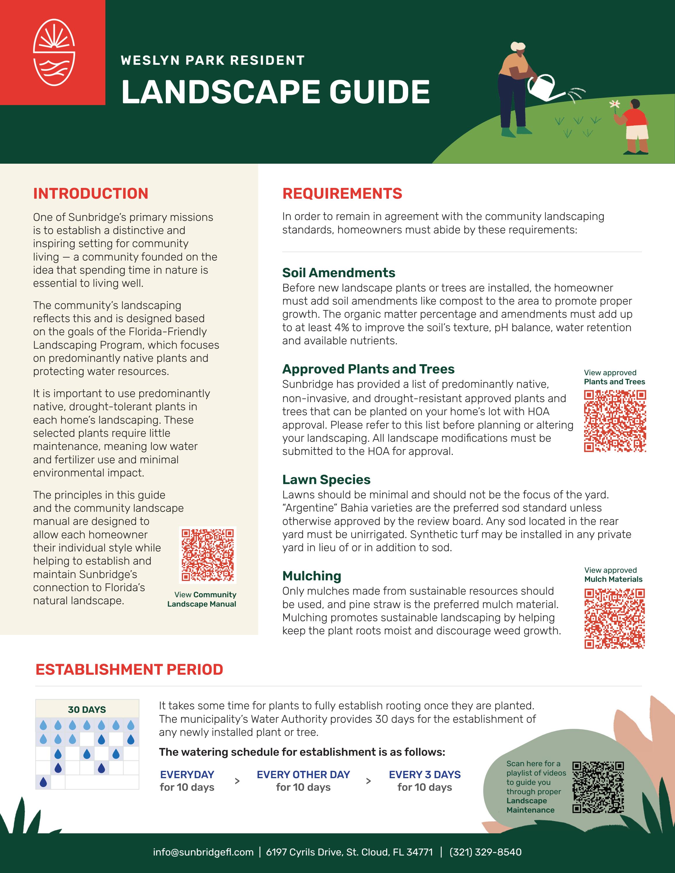 SB Weslyn Park Resident Landscape Guide by Tavistock Development