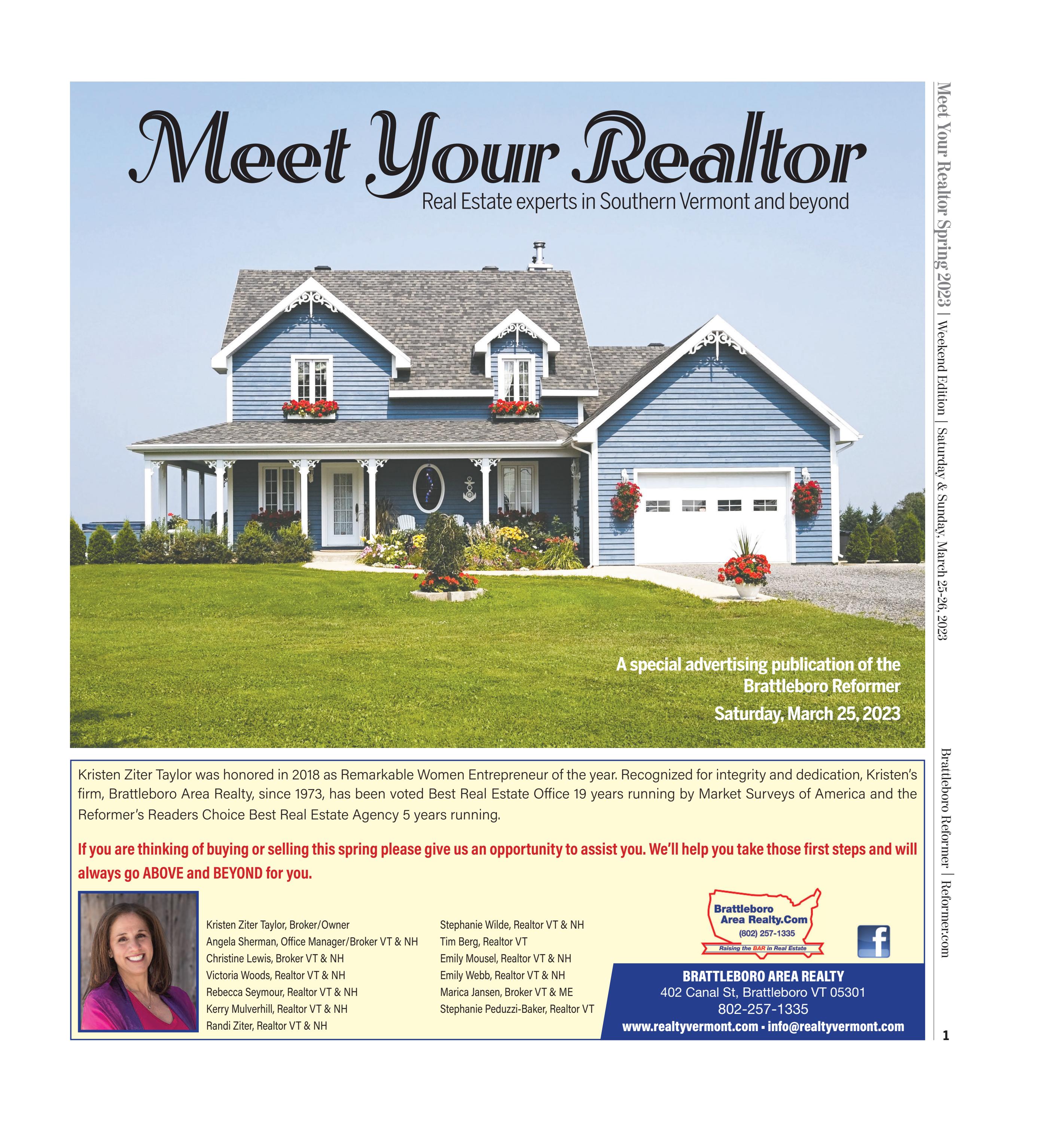 Windham County Meet Your Realtor 2023 by New England Newspapers, Inc