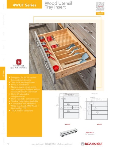 Rev-A-Shelf 灯饰目录 · Drawer Solutions 第 16 页