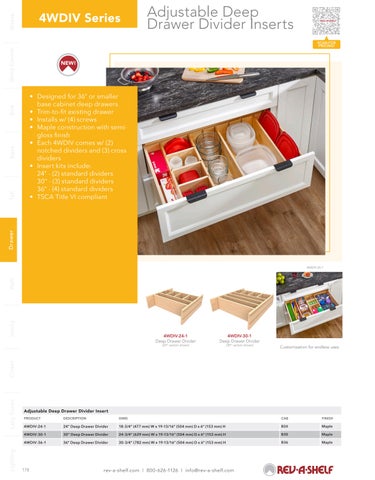 Rev-A-Shelf 灯饰目录 · Drawer Solutions 第 2 页