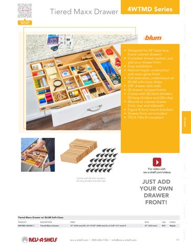 Rev-A-Shelf 灯饰目录 · Drawer Solutions 第 5 页