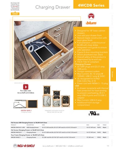 Rev-A-Shelf 灯饰目录 · Drawer Solutions 第 7 页