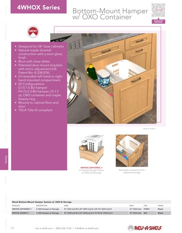 Rev-A-Shelf 家具目录 · 浴室柜 Solutions 第 2 页