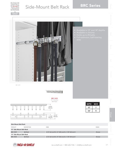 Rev-A-Shelf 灯饰目录 · Closet Solutions 第 23 页