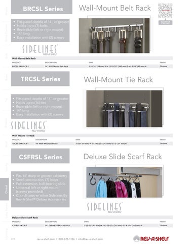 Rev-A-Shelf 灯饰目录 · Closet Solutions 第 24 页