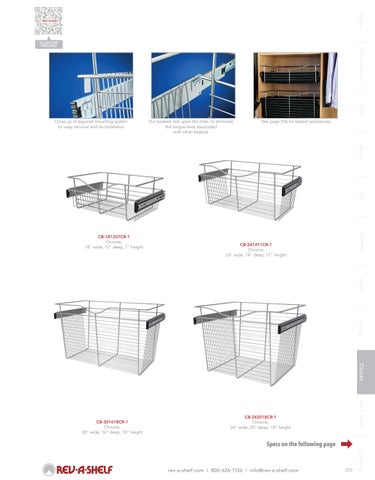 Rev-A-Shelf 灯饰目录 · Closet Solutions 第 5 页