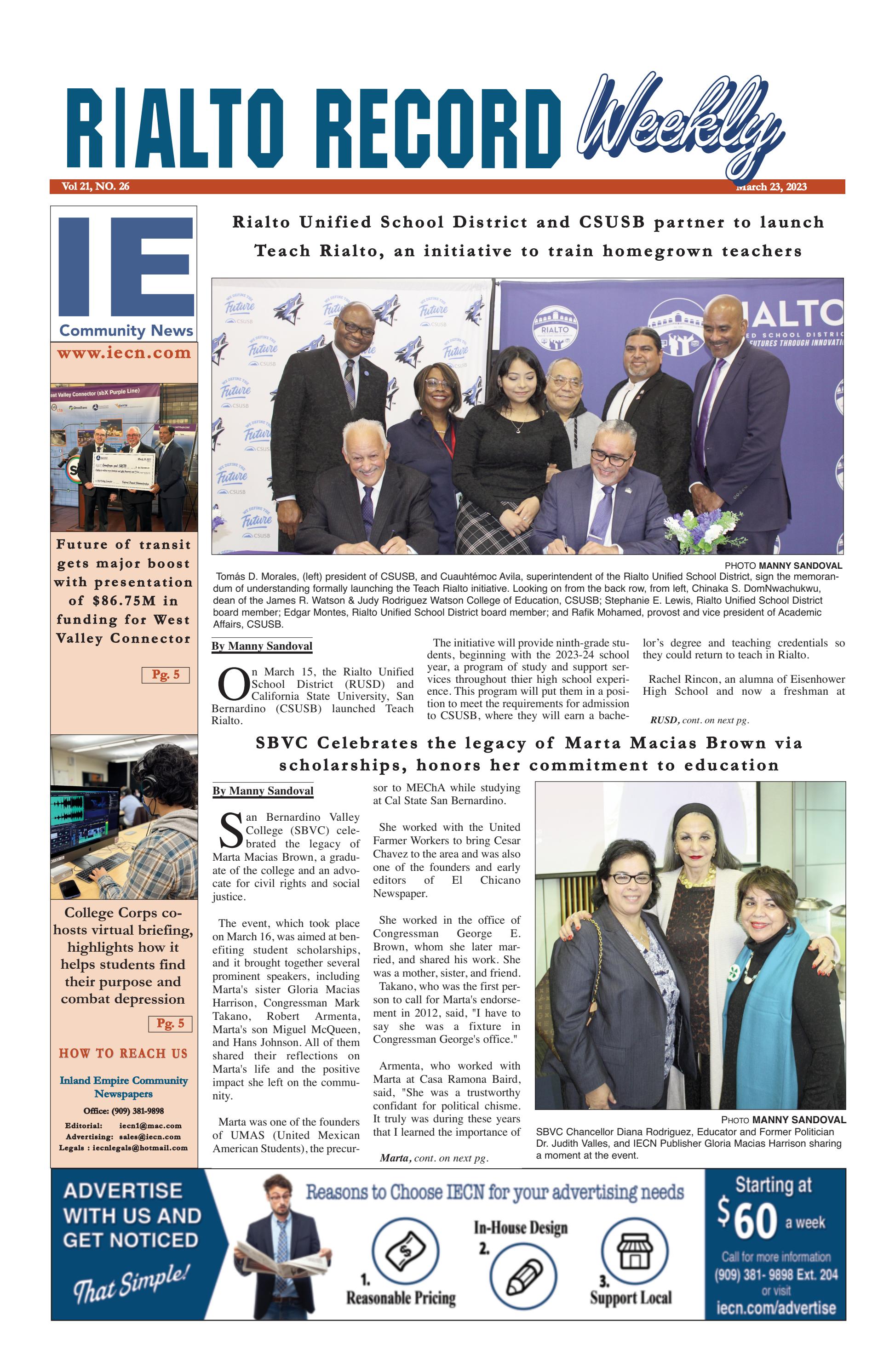 *Rialto Record 03/23/23 by IECN Issuu