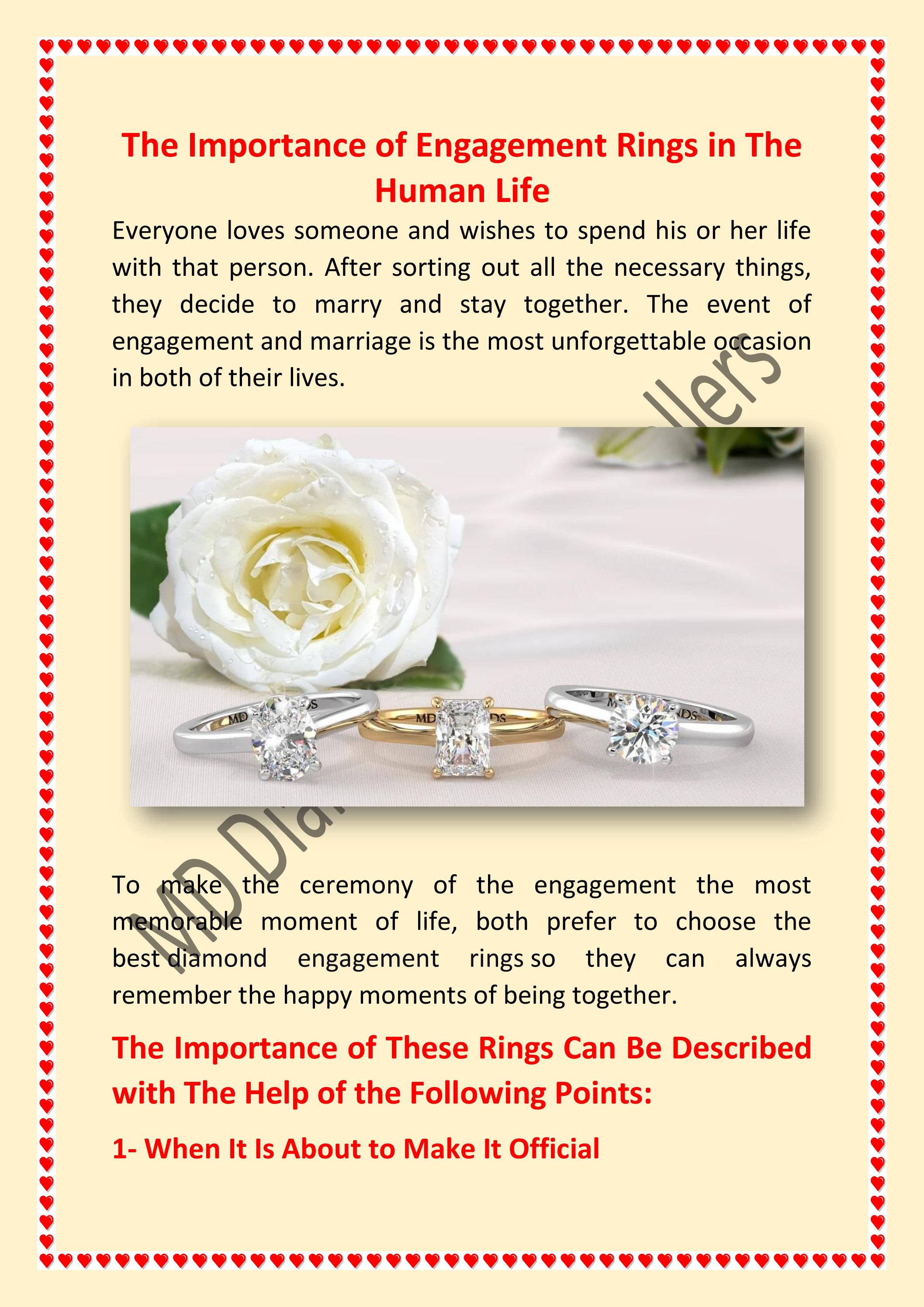 The Importance of Engagement Rings in The Human Life