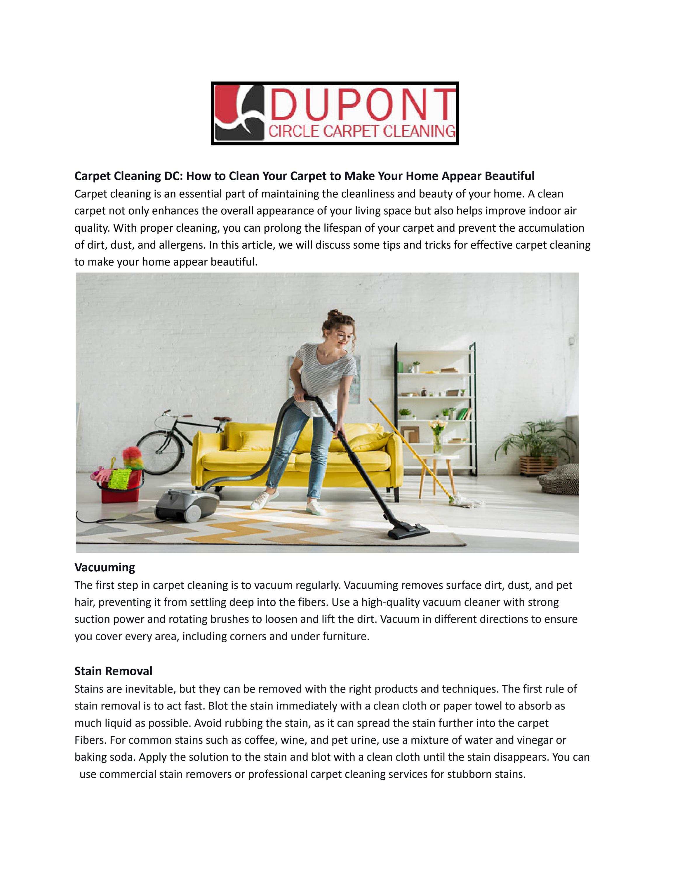 Carpet Cleaning Washington DC by Dupont Circle Carpet Cleaning Issuu