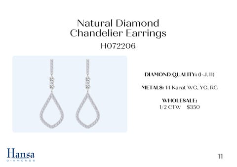 Andrew Fox 灯饰目录 · Natural Diamond 吊灯 Earrings × Necklace Presentation 第 12 页