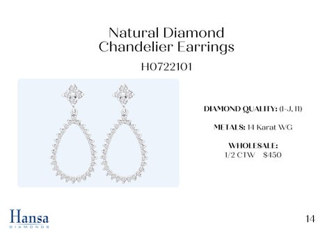 Andrew Fox 灯饰目录 · Natural Diamond 吊灯 Earrings × Necklace Presentation 第 15 页