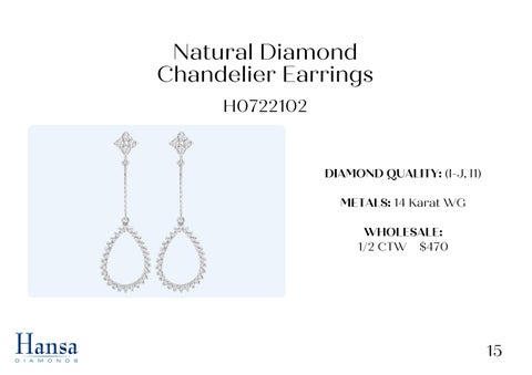 Andrew Fox 灯饰目录 · Natural Diamond 吊灯 Earrings × Necklace Presentation 第 16 页