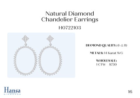 Andrew Fox 灯饰目录 · Natural Diamond 吊灯 Earrings × Necklace Presentation 第 17 页
