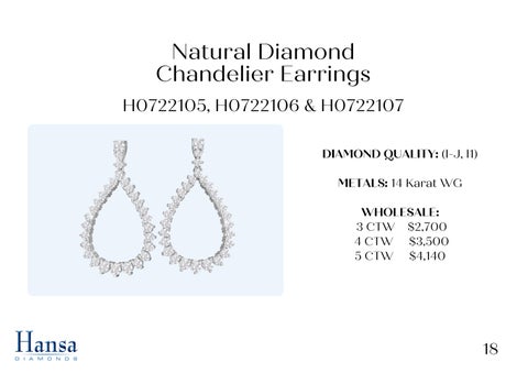 Andrew Fox 灯饰目录 · Natural Diamond 吊灯 Earrings × Necklace Presentation 第 19 页