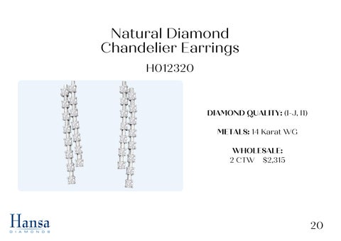 Andrew Fox 灯饰目录 · Natural Diamond 吊灯 Earrings × Necklace Presentation 第 21 页