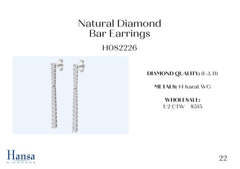 Andrew Fox 灯饰目录 · Natural Diamond 吊灯 Earrings × Necklace Presentation 第 23 页
