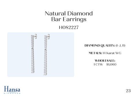Andrew Fox 灯饰目录 · Natural Diamond 吊灯 Earrings × Necklace Presentation 第 24 页