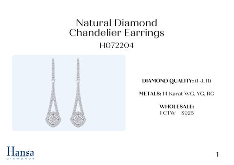 Andrew Fox 灯饰目录 · Natural Diamond 吊灯 Earrings × Necklace Presentation 第 2 页