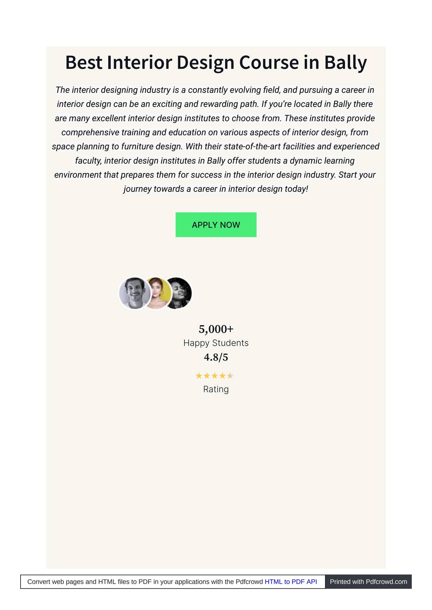 Best Interior Design Course in Bally by INIFT - Issuu