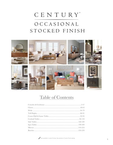 CenturyFurniture Century Occasional 家具目录 - Stocked Pieces 第 3 页
