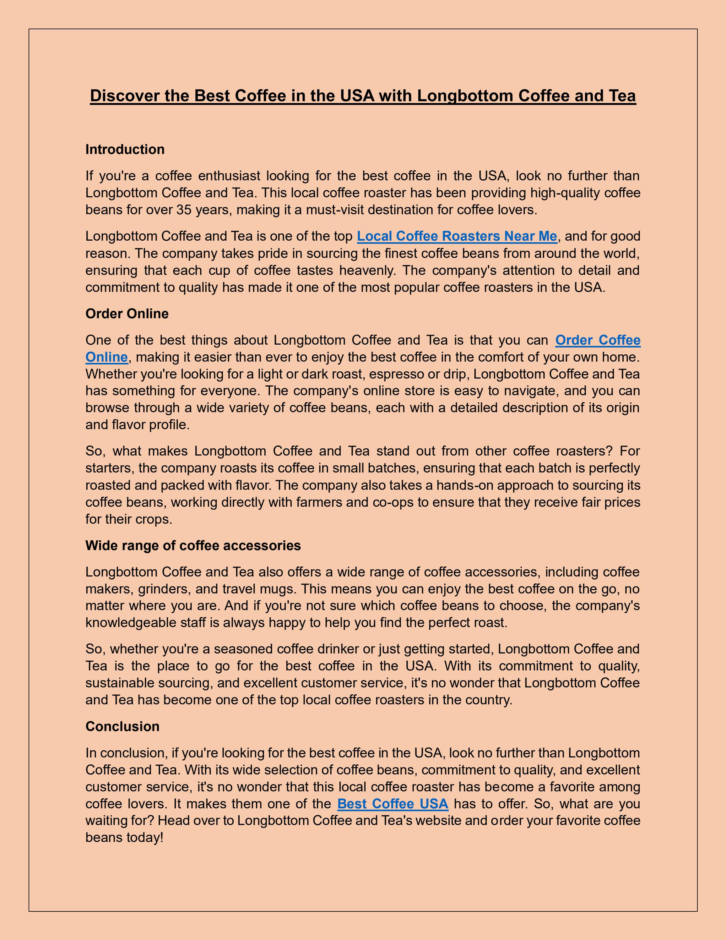 Local Coffee Roasters Near Me Order Coffee Online Best Coffee USA by Longbottom Coffee Issuu