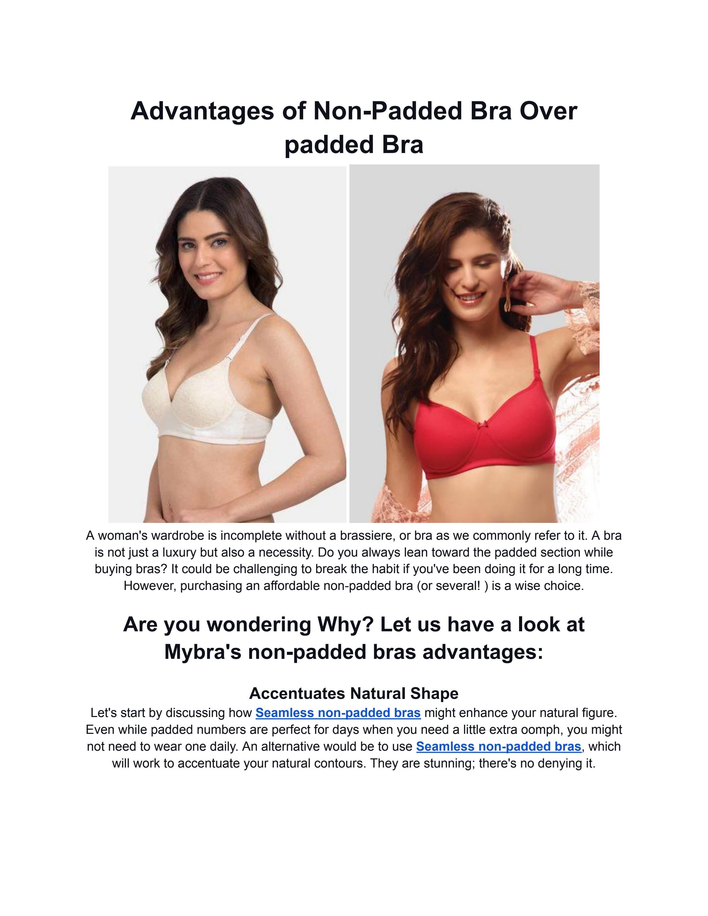 Advantages of NonPadded Bra Over padded Bra by Eknath Joshi Issuu
