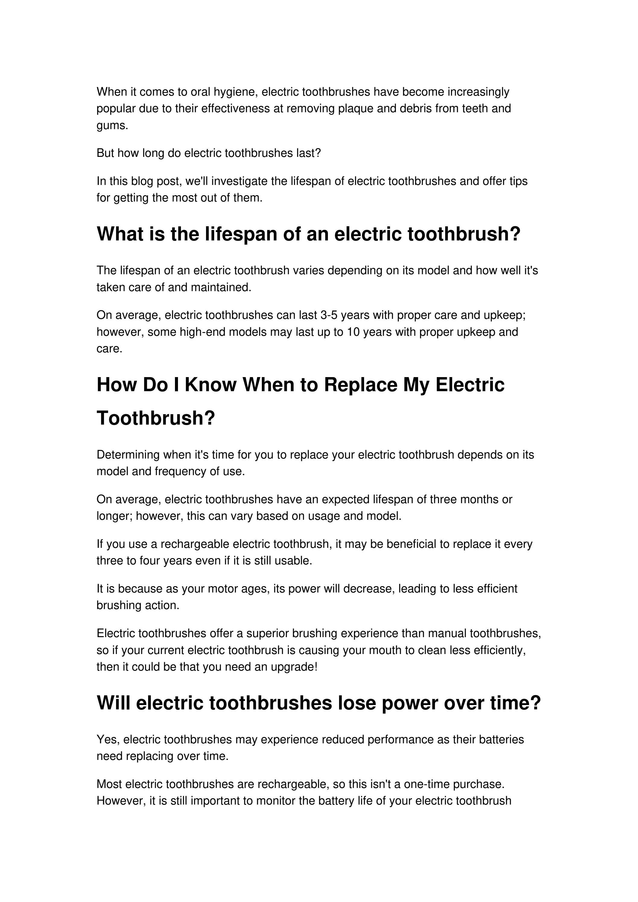 How long does an electric toothbrush last by jm zhong Issuu