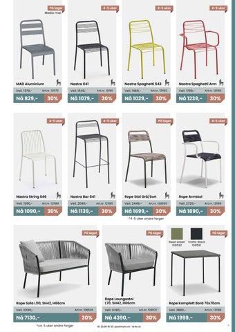 NICHE Utemøbelkatalog 2023 第 11 页