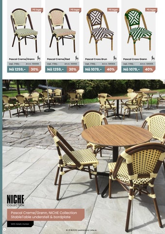 NICHE Utemøbelkatalog 2023 第 8 页