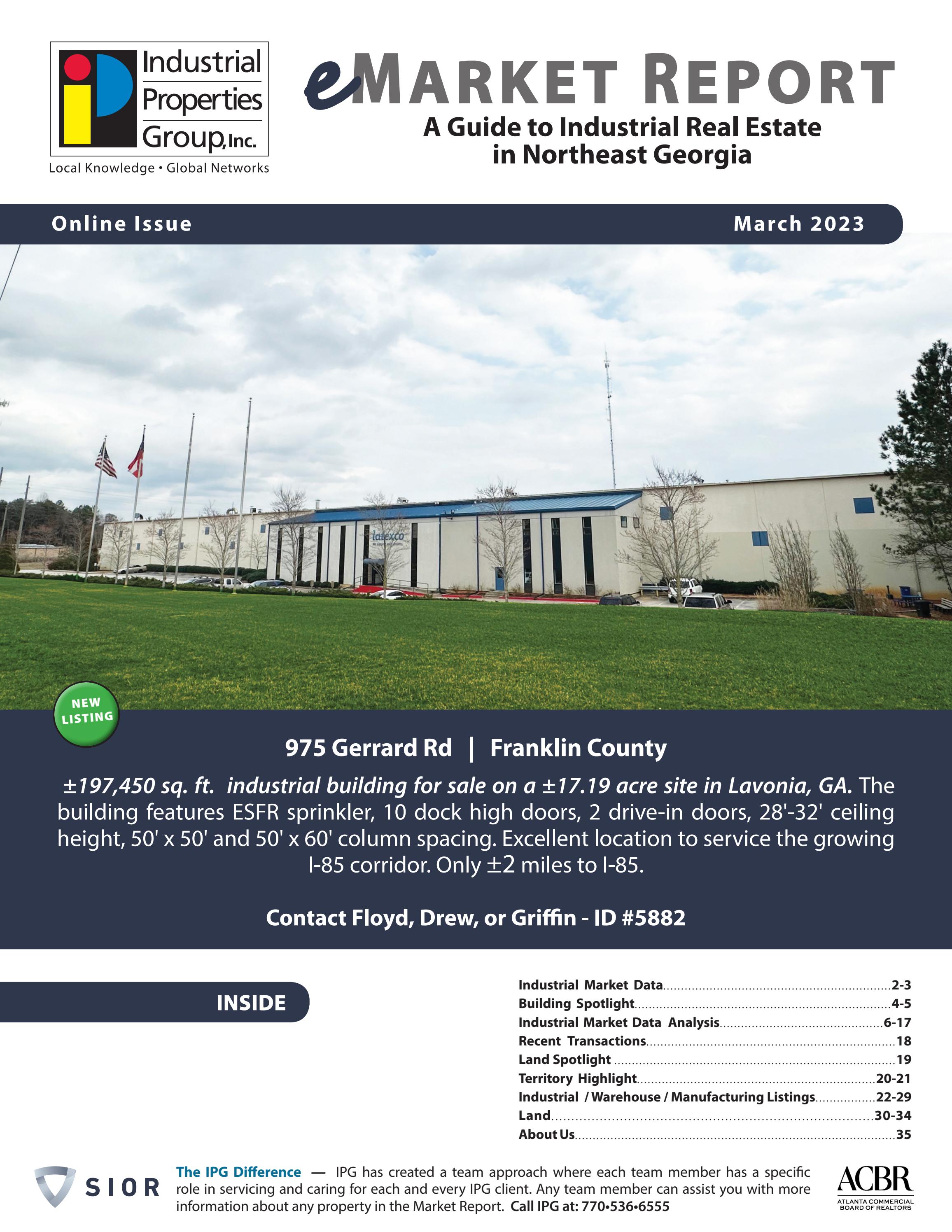 IPG EMarket Report March 2023 by Industrial_Properties_Group Issuu