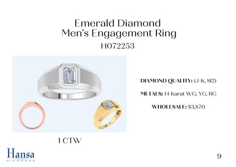 Men's Natural Diamond Engagement Rings 第 10 页