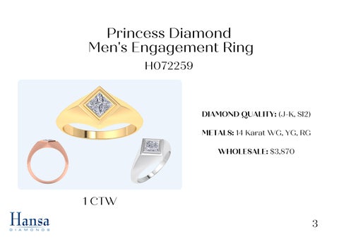 Men's Natural Diamond Engagement Rings 第 4 页