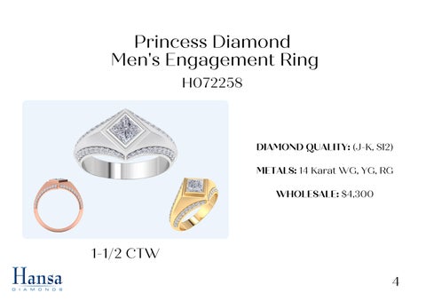 Men's Natural Diamond Engagement Rings 第 5 页