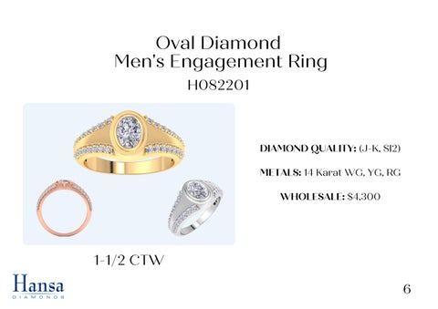 Men's Natural Diamond Engagement Rings 第 7 页