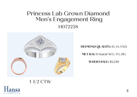 Lab Grown Diamond Men's Engagement Rings Presentation 第 5 页