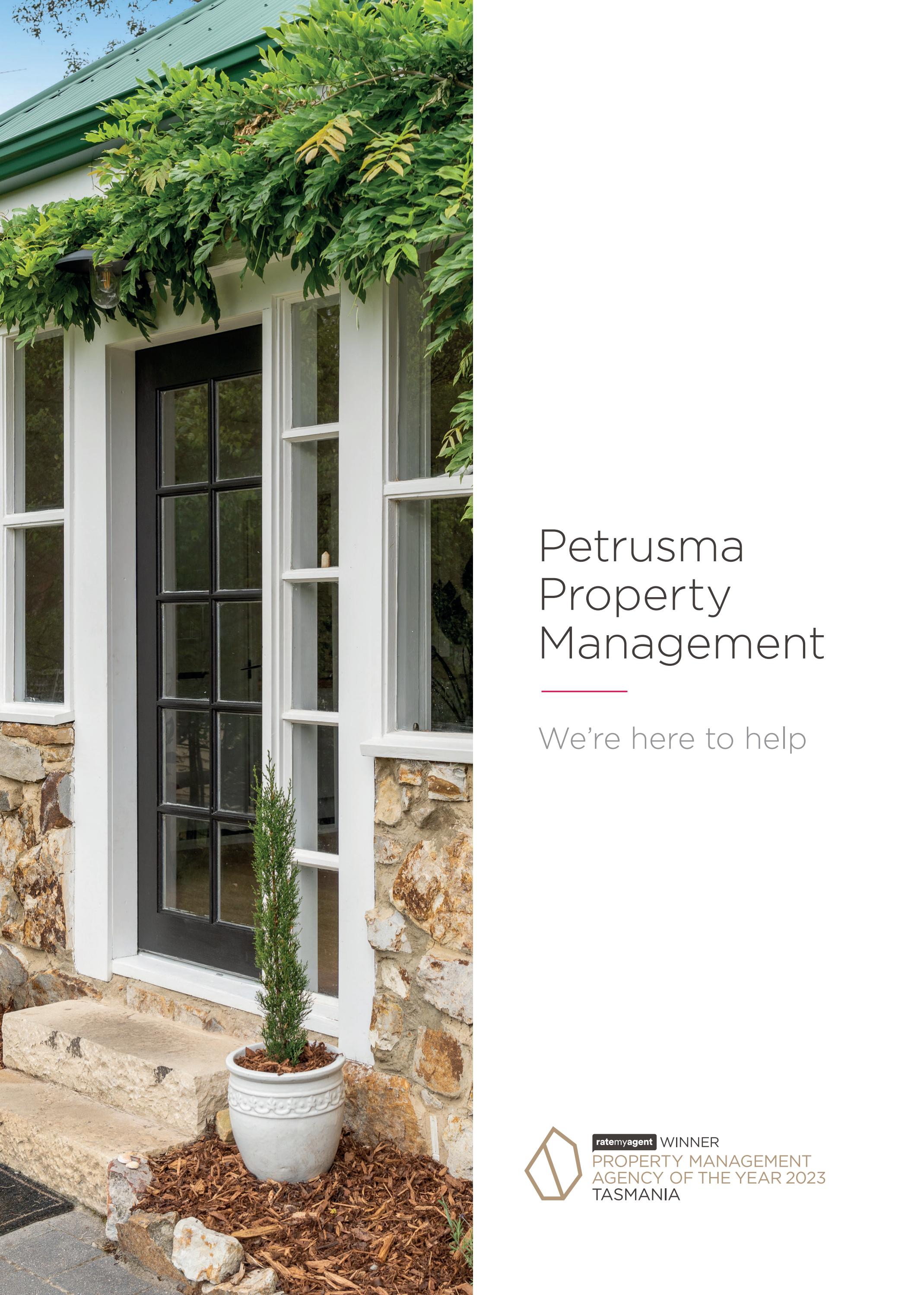 Petrusma Property Management We're here to help by Petrusma Property