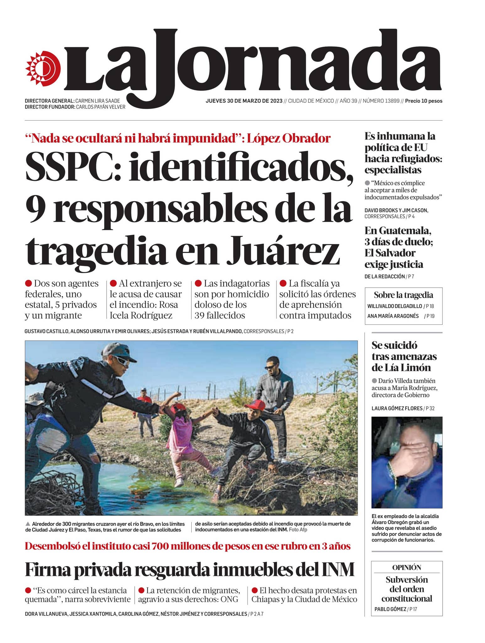 La Jornada, 30/03/2023 by La Jornada - Issuu