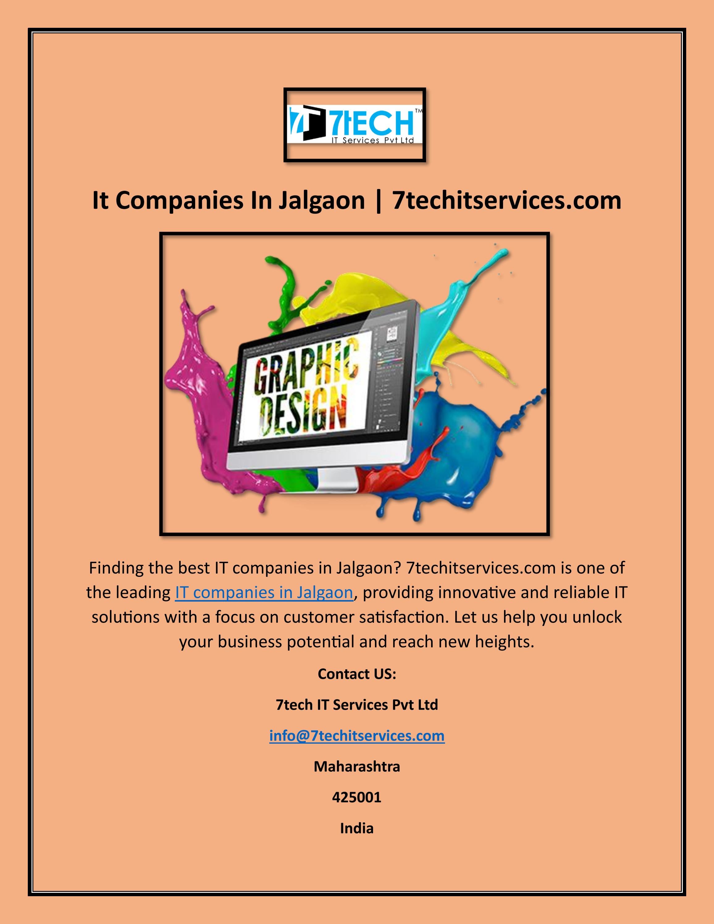 It Companies In Jalgaon by 7tech Issuu